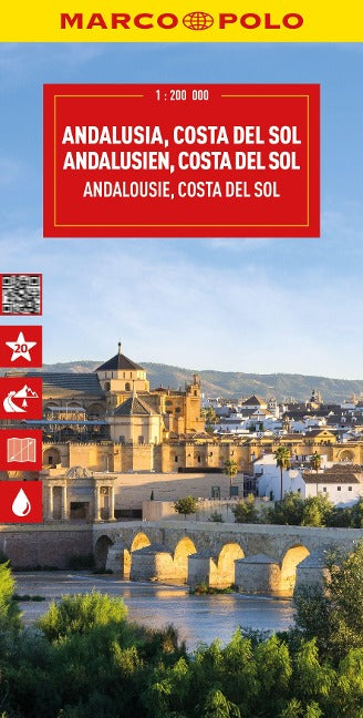 Andalusien, Costa del Sol 1:200.000