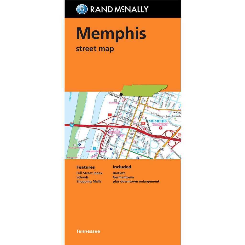Memphis - Stadtplan Rand McNally