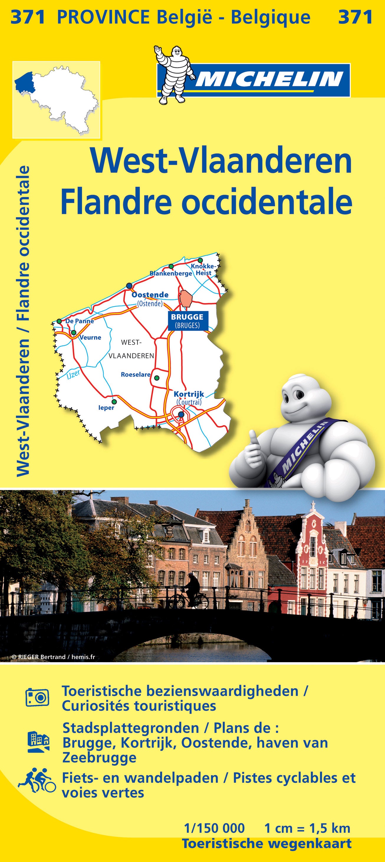 Michelin Provinzkarten Belgien 1:150.000