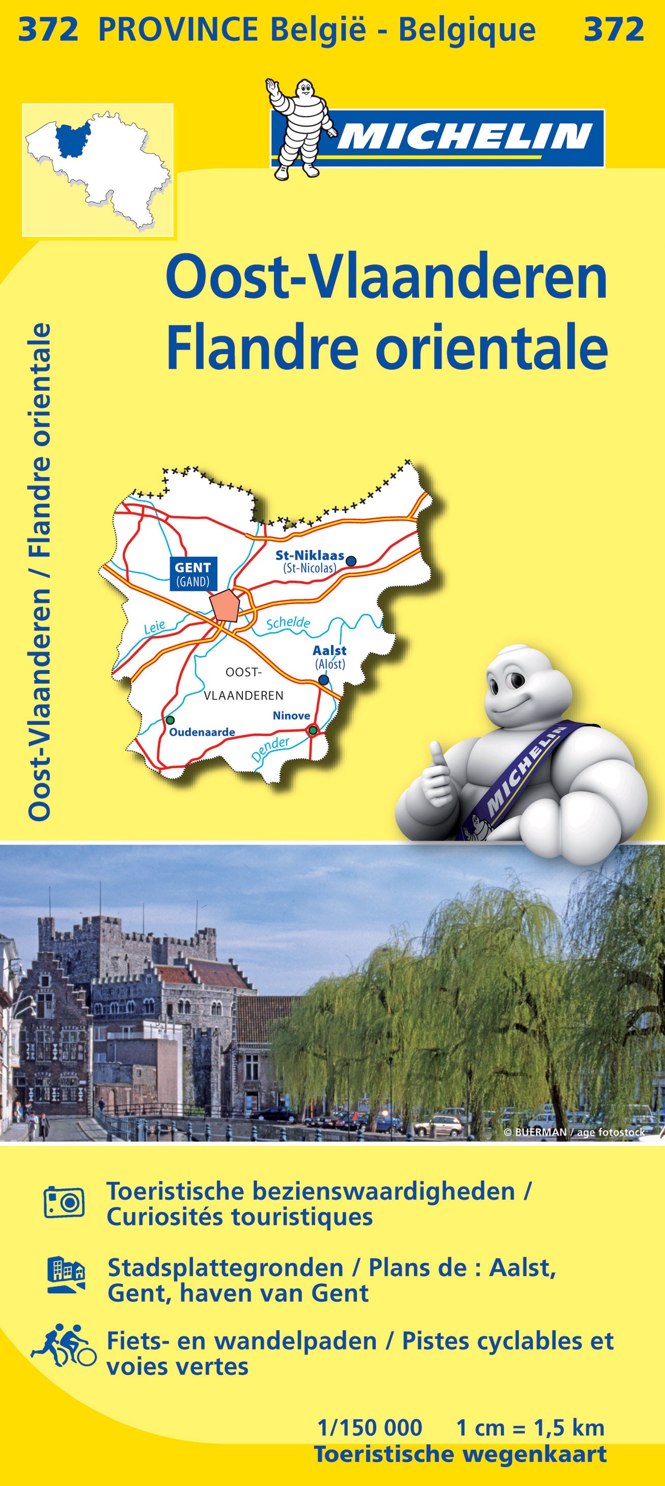 Michelin Provinzkarten Belgien 1:150.000