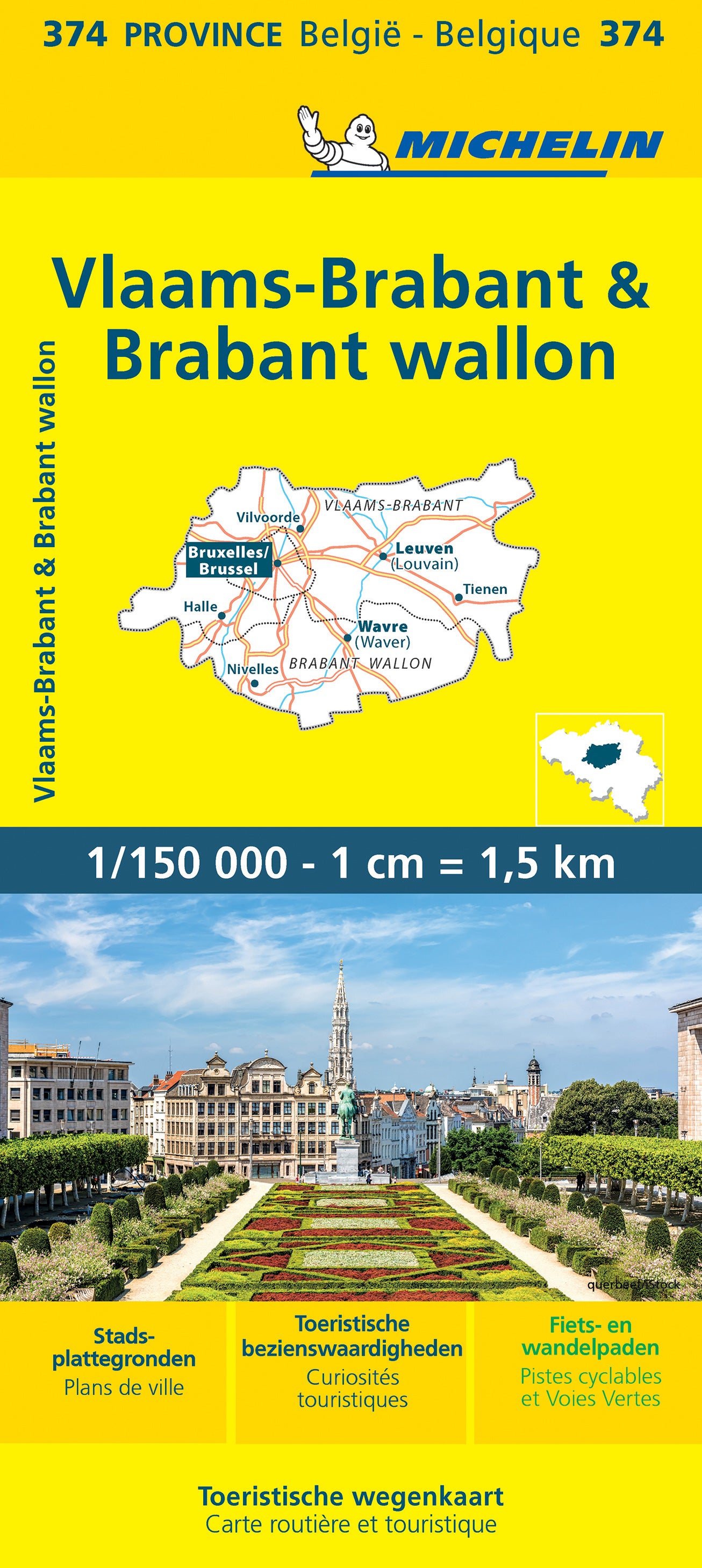 Michelin Provinzkarten Belgien 1:150.000
