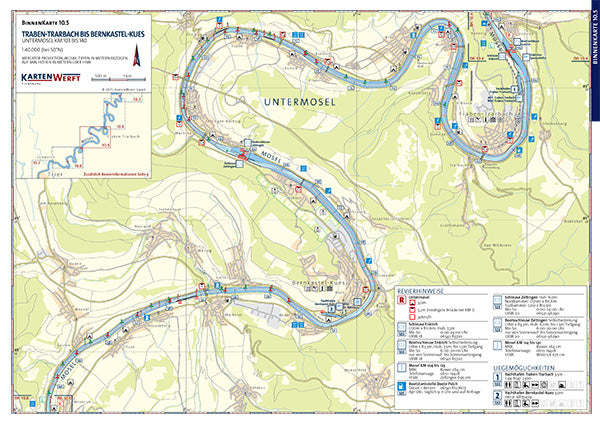Mosel und Saar - Binnenkartenatlas 10 - Kartenwerft