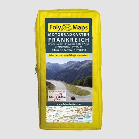 Frankreich Süd 1:250.000 - Motorradkarten-Set FolyMaps
