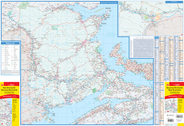 New Brunswick 1:600.000 - Straßenkarte MapArt