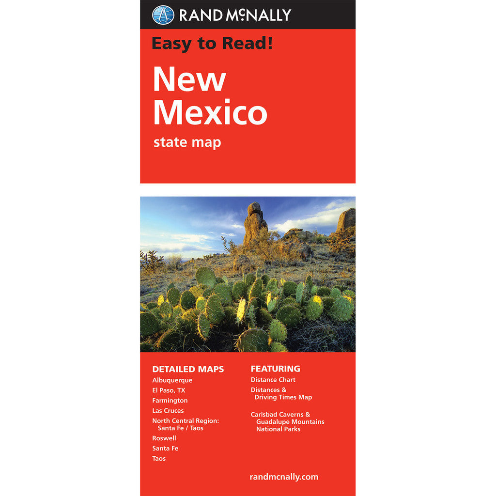 New Mexiko State Map - Straßenkarte Rand McNally