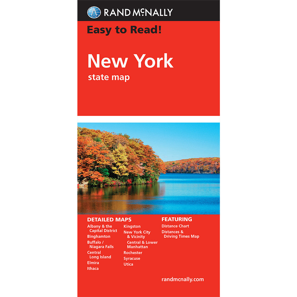 New York State Map - Straßenkarte Rand McNally