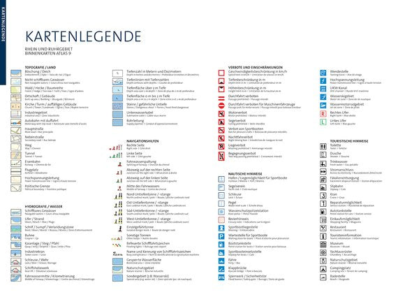 Niederrhein und Ruhrgebiet - Binnenkartenatlas 9 - Kartenwerft