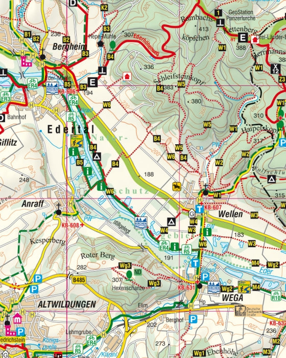 Nördliches Kurhessisches Bergland   1:50.000 - Freizeitkarte