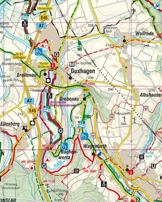Nördliches Kurhessisches Bergland   1:50.000 - Freizeitkarte