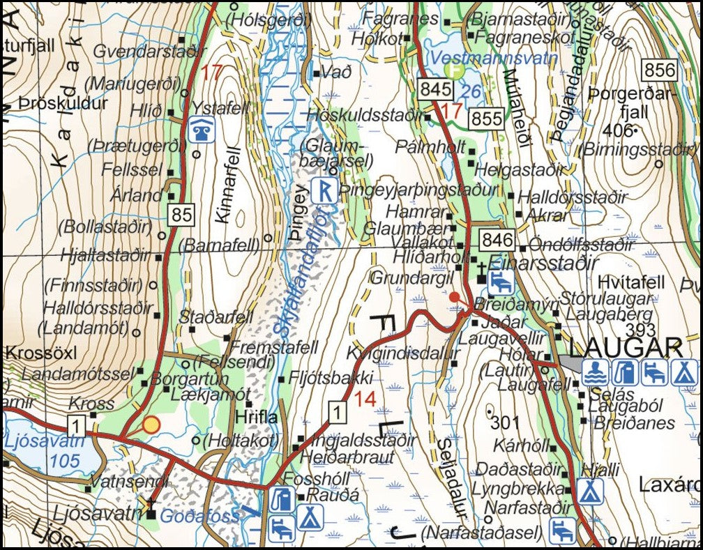 Nordausturland 1:250.000 - Island 03 Ferdakort 2025