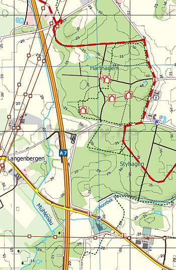 Norderstedt Süd 1:25.000 Wanderkarte