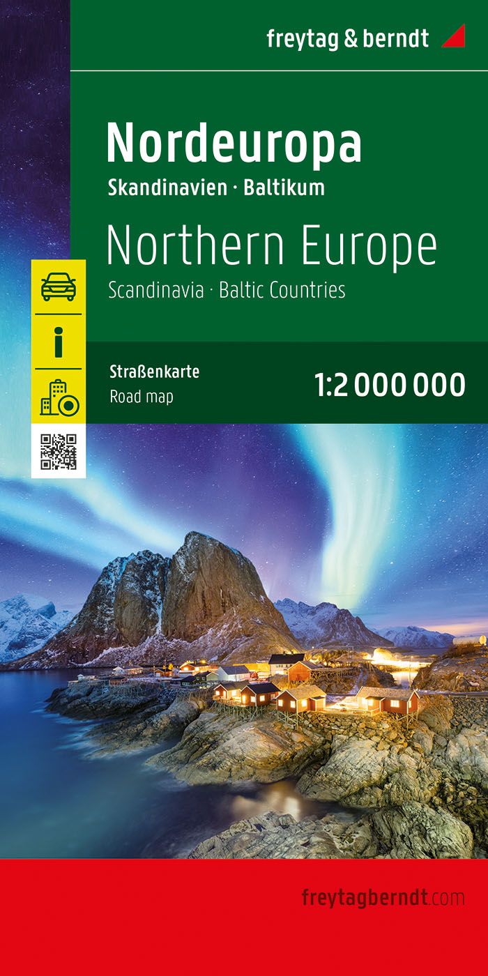 Nordeuropa Skandinavien 1:2 Mio. - Straßenkarte - Freytag & Berndt