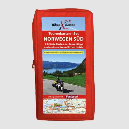 Norwegen Süd 1:600.000 - Tourenkarten BikerBetten Motorradkarten Sets