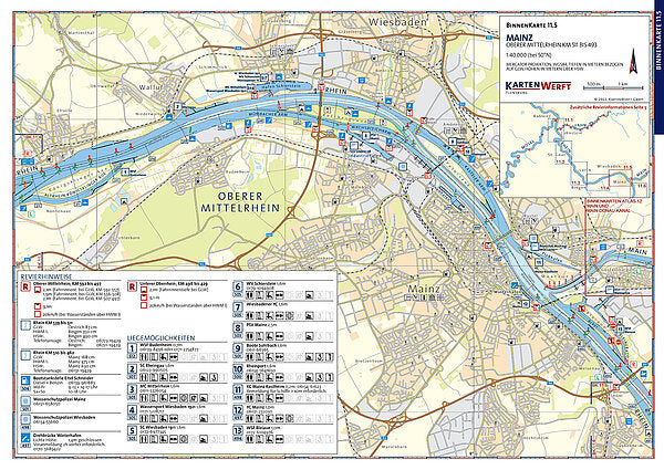 Oberrhein und Neckar - Binnenkartenatlas 11 - Kartenwerft