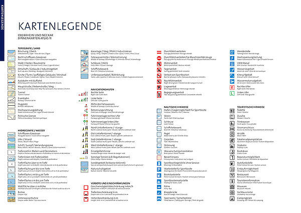 Oberrhein und Neckar - Binnenkartenatlas 11 - Kartenwerft