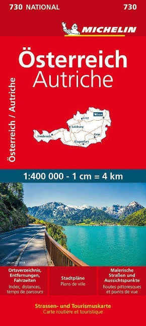 Österreich Michelin 730 - 1:400.000