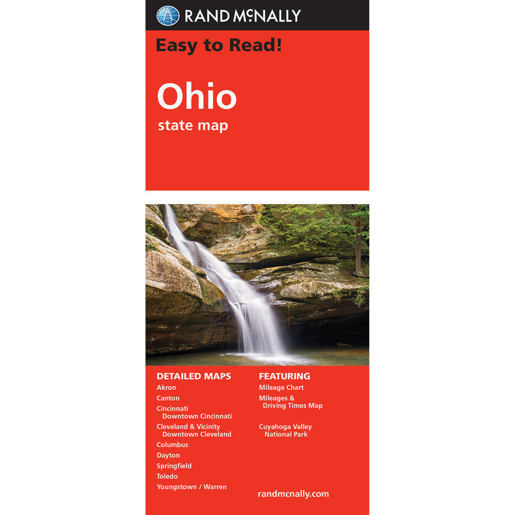 Ohio State Map - Straßenkarte Rand McNally