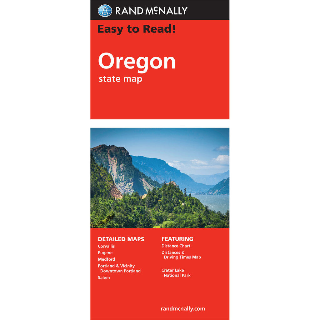 Oregon State Map - Straßenkarte Rand McNally