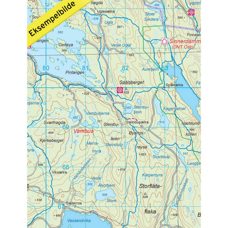 Oslo Nordmark 1:50.000 - Turkart