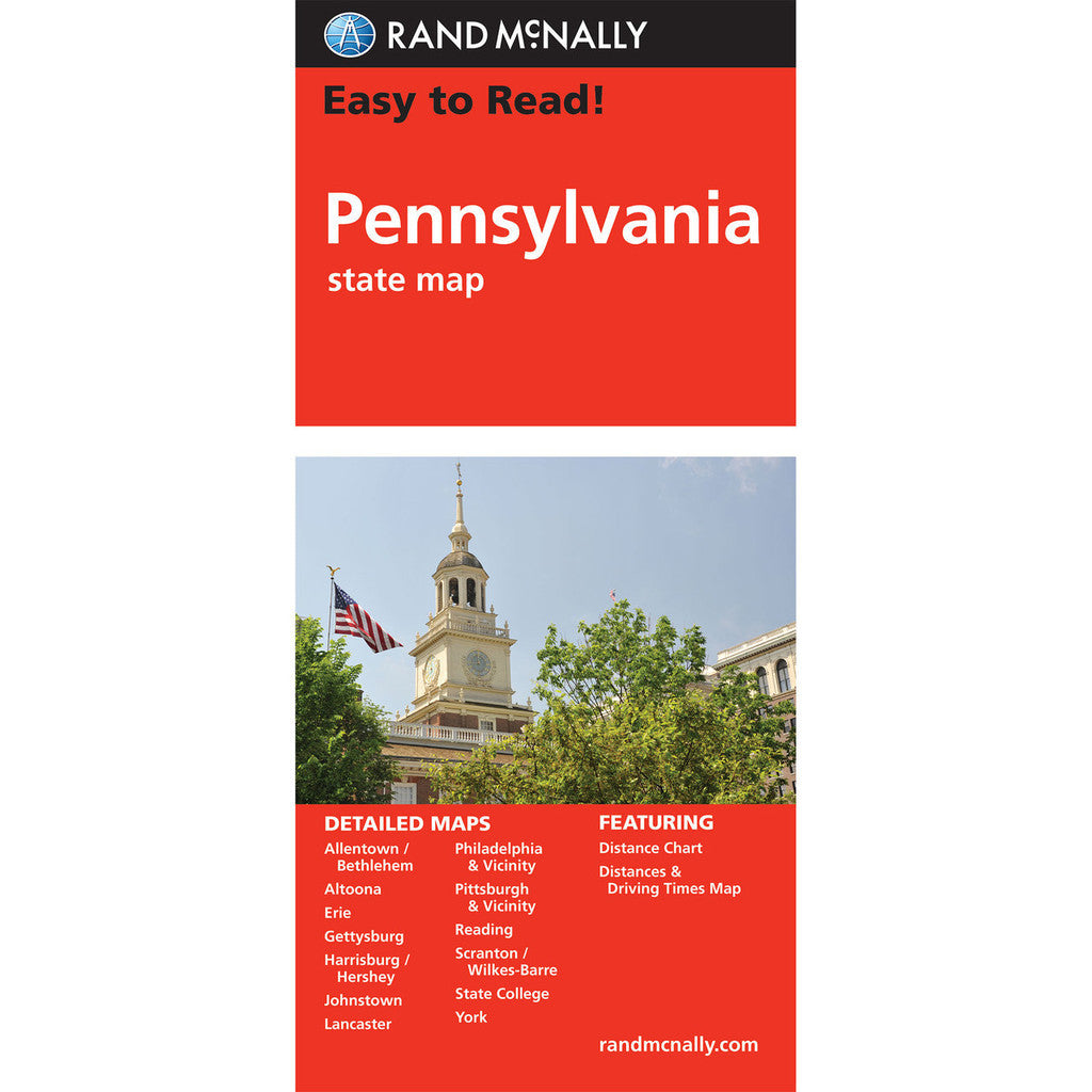 Pennsylvania State Map - Straßenkarte Rand McNally