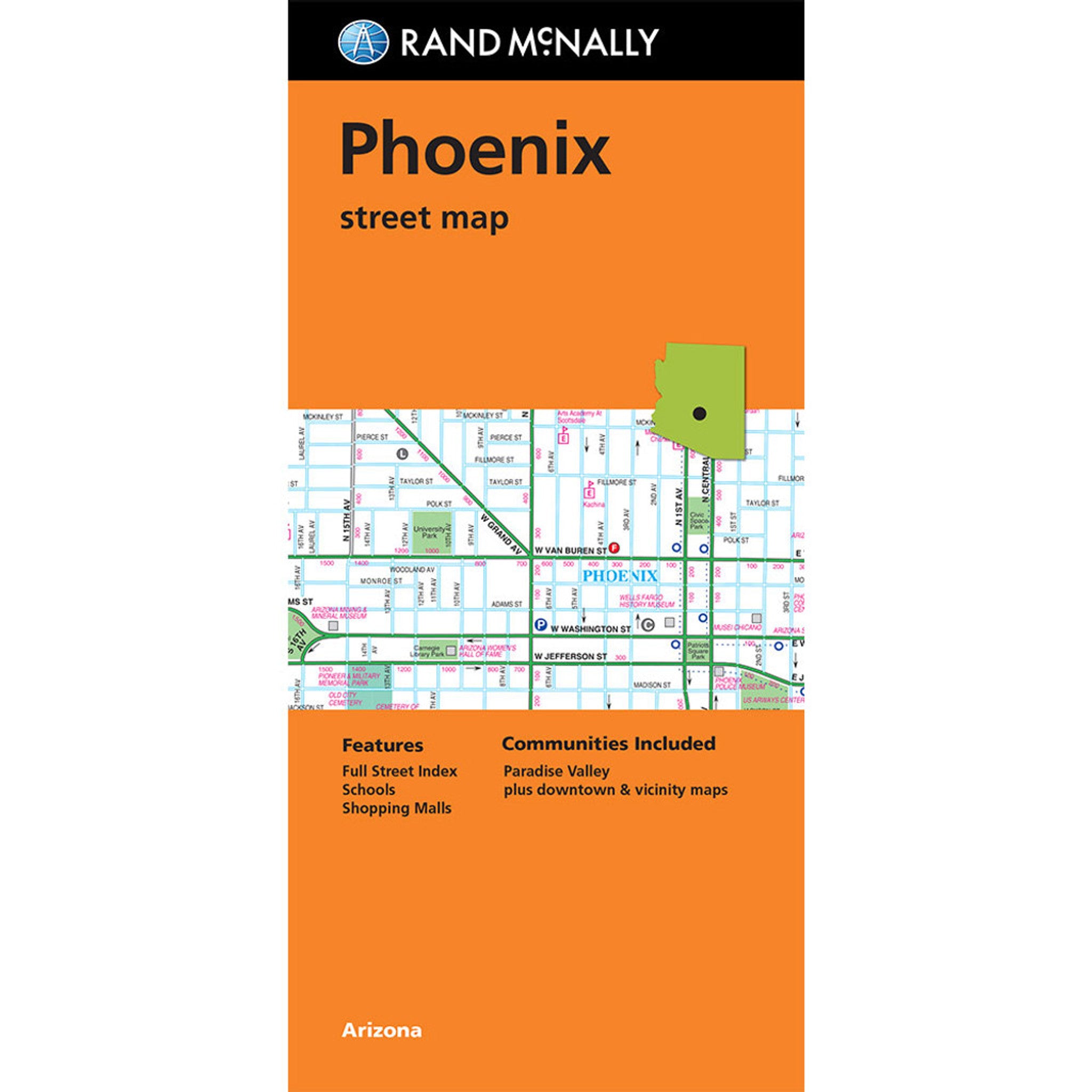 Phoenix - Stadtplan Rand McNally