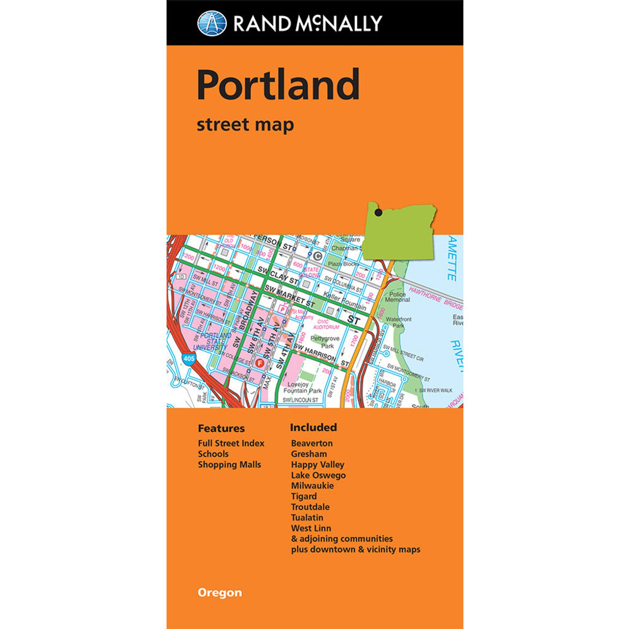 Portland - Stadtplan Rand McNally
