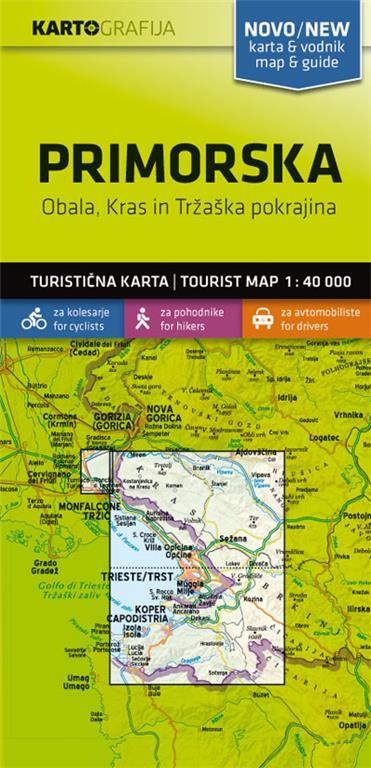 Primorska 1:40.000 - touristische Karte