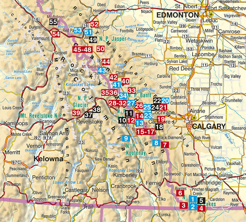 Kanadische Rocky Mountains - Rother Wanderführer