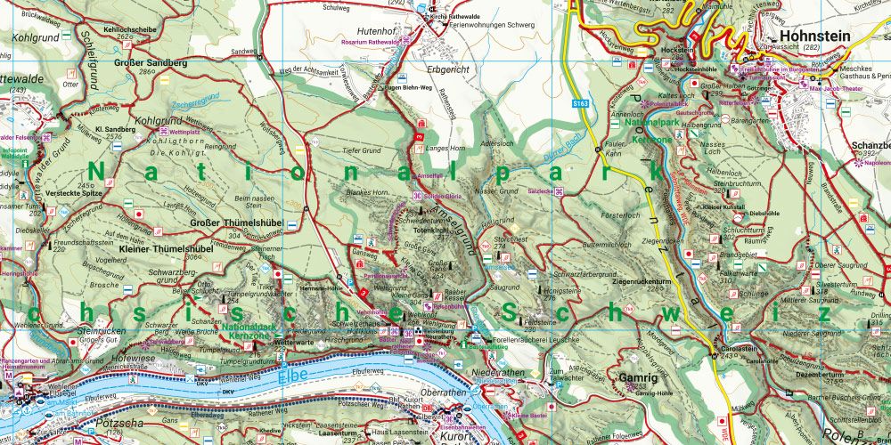 Nationalparkregion Sächsische Schweiz mit Infoguide 1:25.000 - Freytag & Berndt