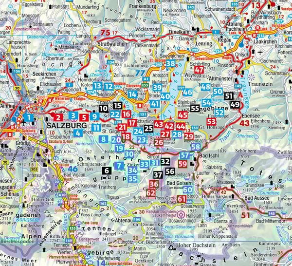 Salzkammergut West - Rother Wanderführer