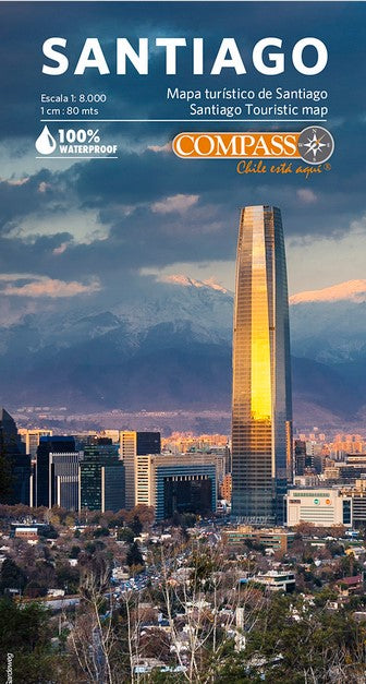 Santiago de Chile 1:8.000 Stadtplan