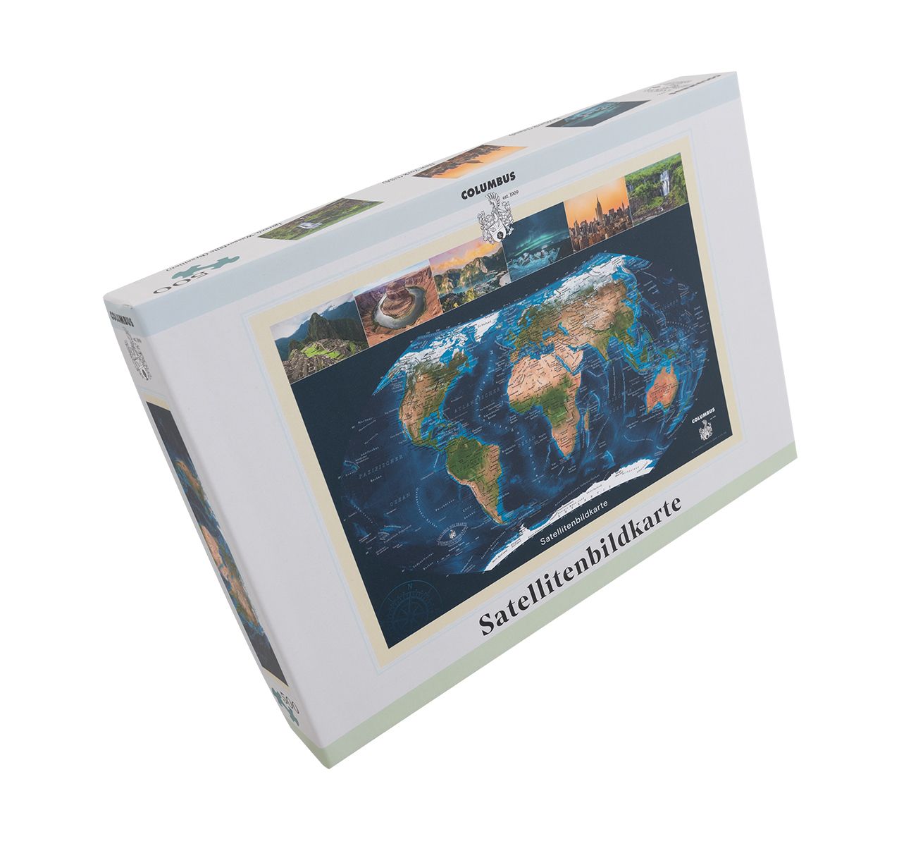 Satellitenbildkarte als Puzzle