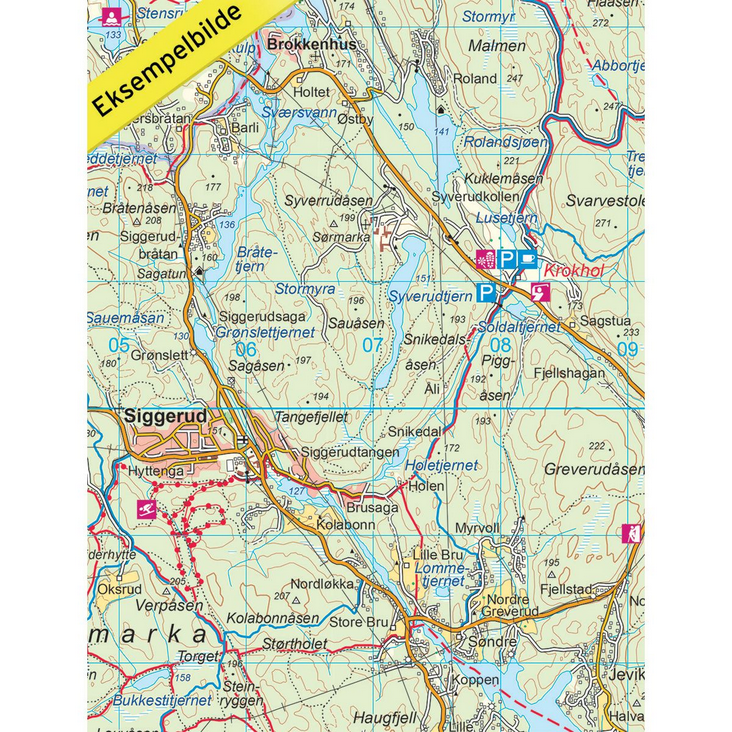 Oslo Østmark 1:50.000 - Turkart