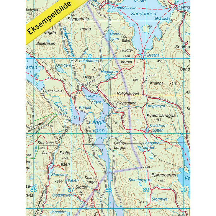 Oslo Nordmark Vinter 1:50.000 - Turkart