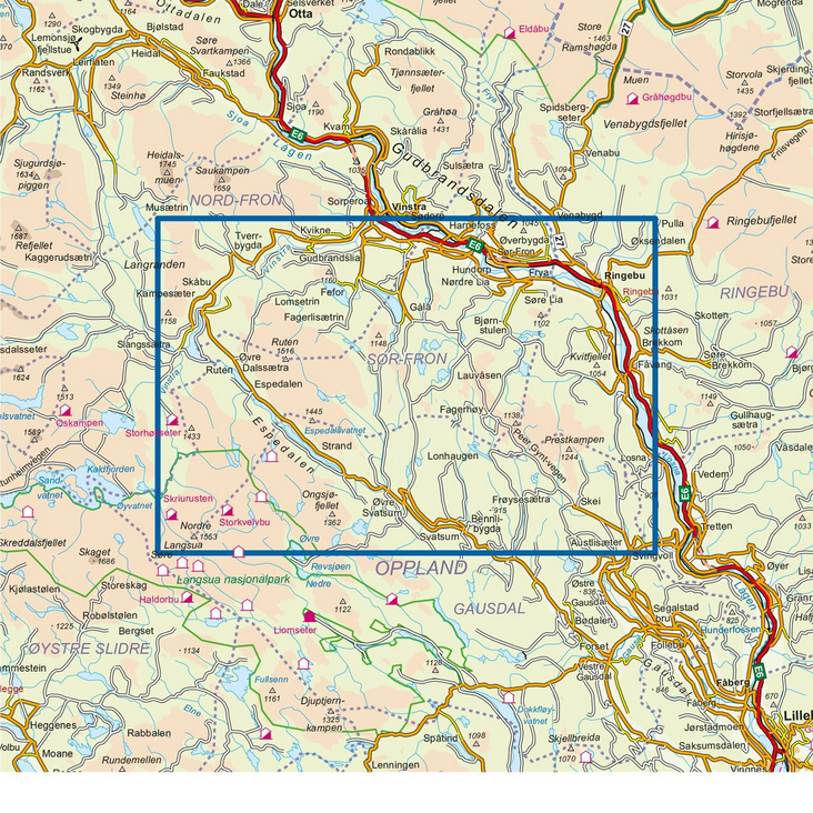 Peer Gynts Rike 1:50.000 - Turkart