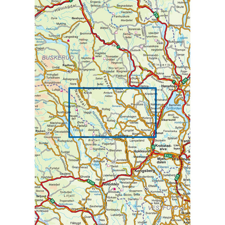 Sigdal-Rollag 1:50.000 - Turkart