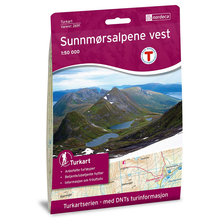 Sunnmørsalpene Vest 1:50.000 - Turkart