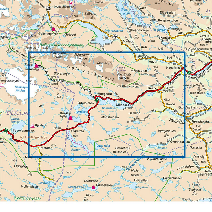 Skarverennet 1:50.000 - Turkart