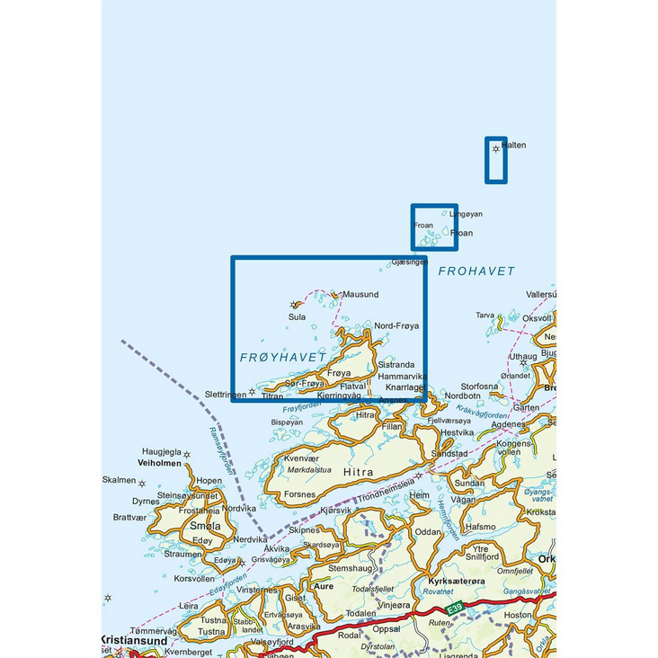 Frøya 1:50.000 - Turkart