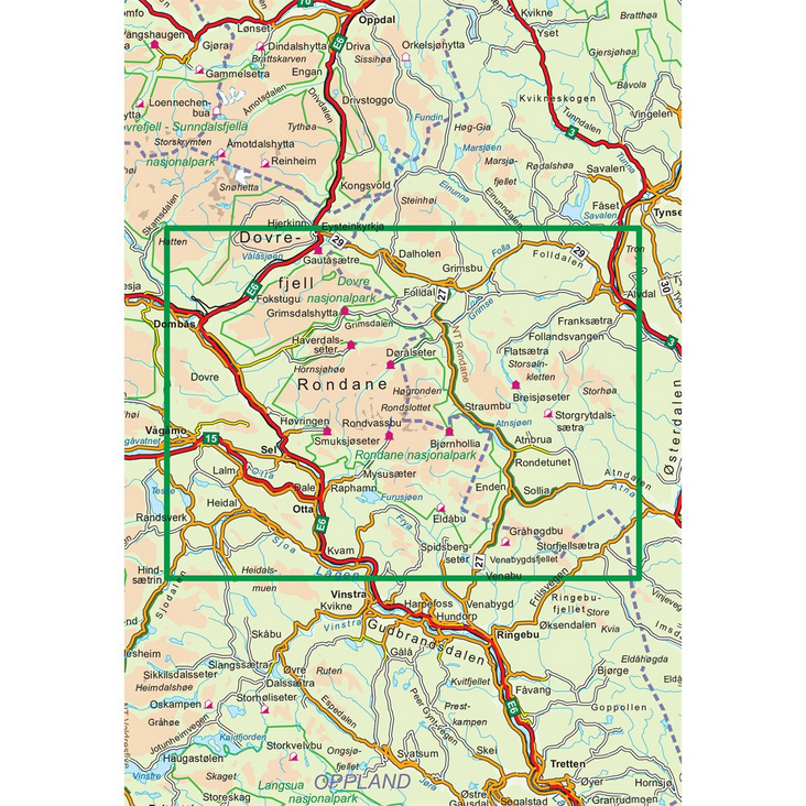 Rondane 1:100.000 - Turkart