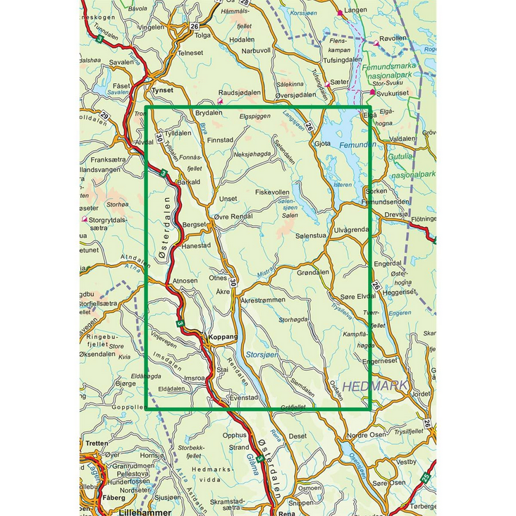 Rendalen 1:100.000 - Turkart