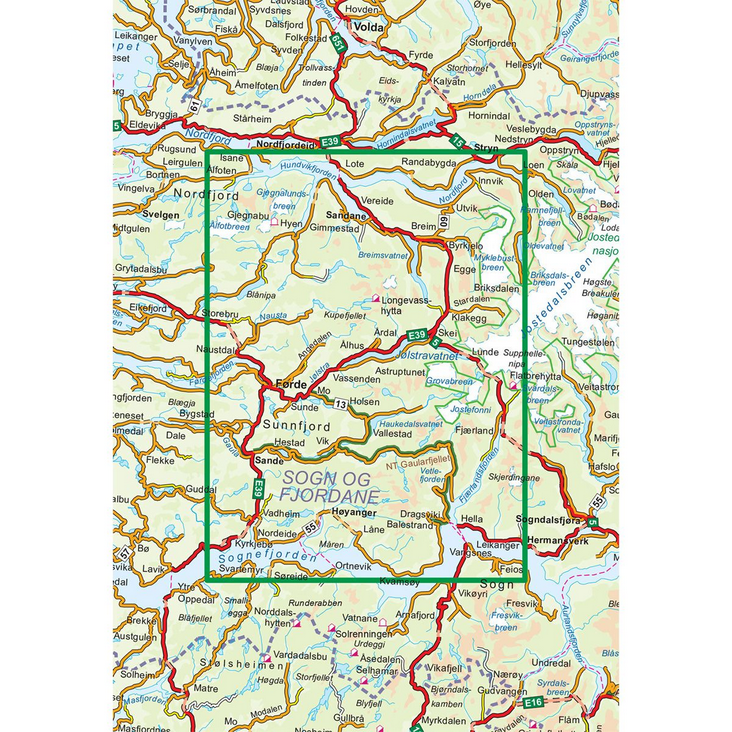 Indre Sunnfjord 1:100.000 - Turkart