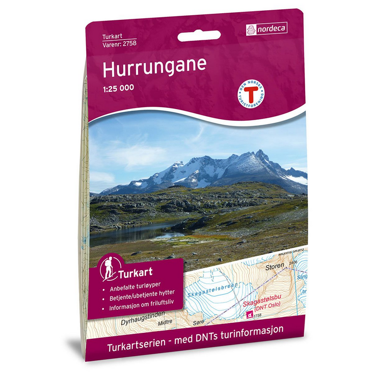 Hurrungane 1:25.000 - Turkart