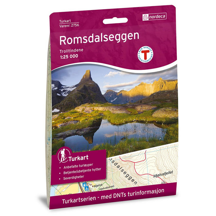 Romsdalseggen 1:25.000 - Turkart