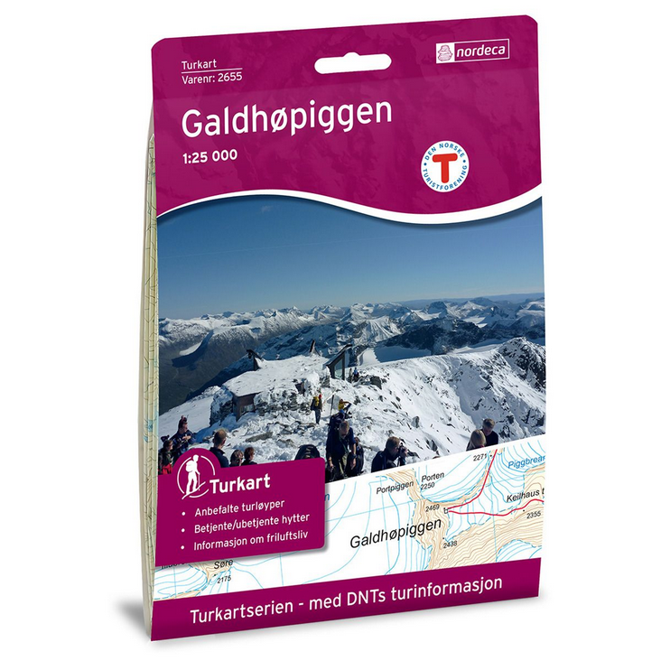 Galdhøpiggen 1:25.000 - Turkart