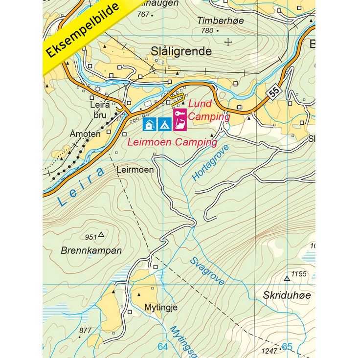 Galdhøpiggen 1:25.000 - Turkart