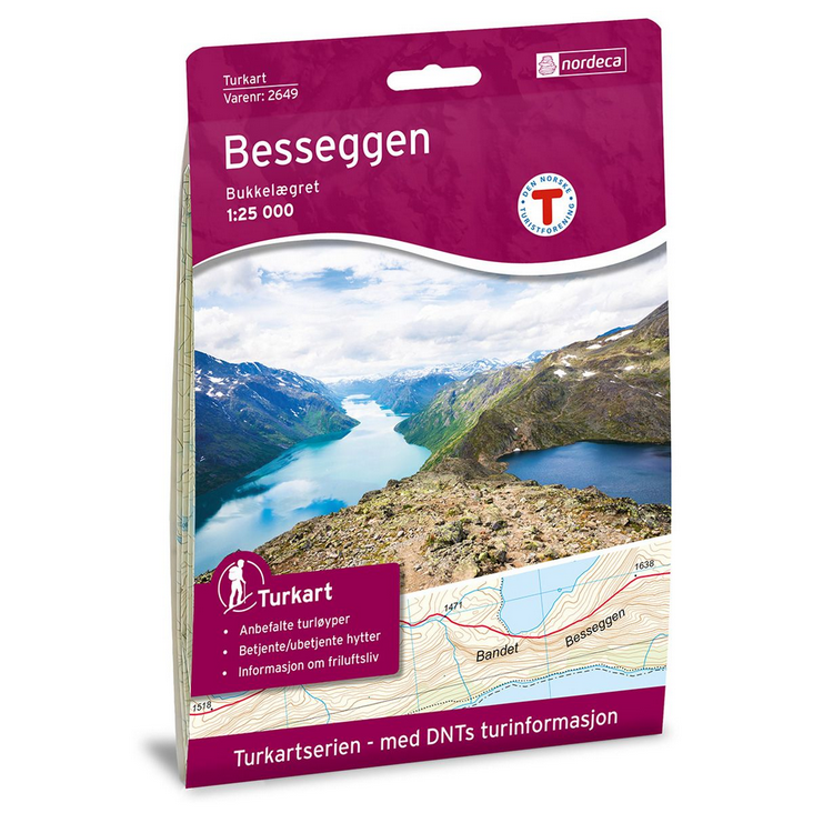 Besseggen 1:25.000 - Turkart