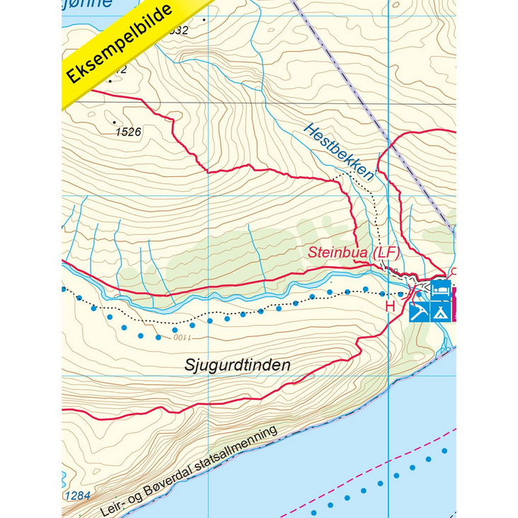 Besseggen 1:25.000 - Turkart
