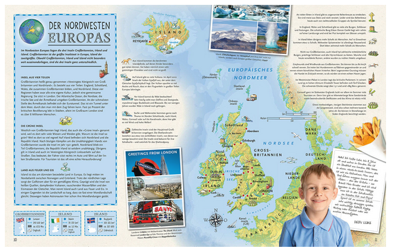 Der Weltatlas mit herausnehmbarer Welt- und Europakarte zum Wenden - für Kinder