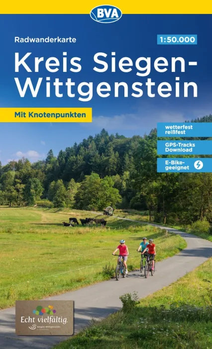 Siegerland-Wittgenstein 1:50.000 - BVA Fahrradkarte